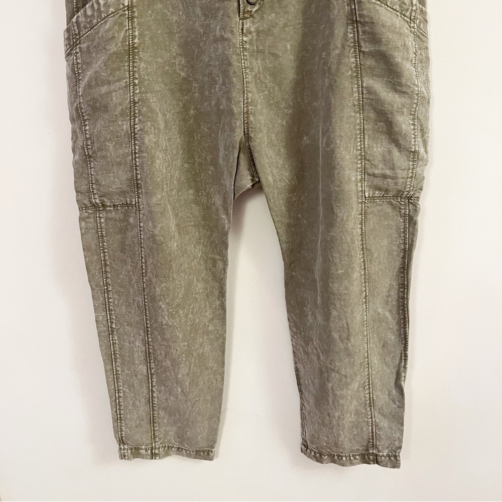 Free People Women’s Desert Days Harem Utility Pants Lightweight Green Size 6 NEW - Picture 5 of 11
